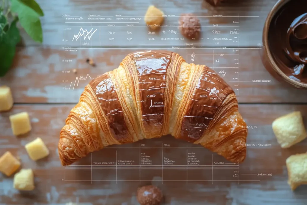 Nutritional breakdown of a Nutella croissant